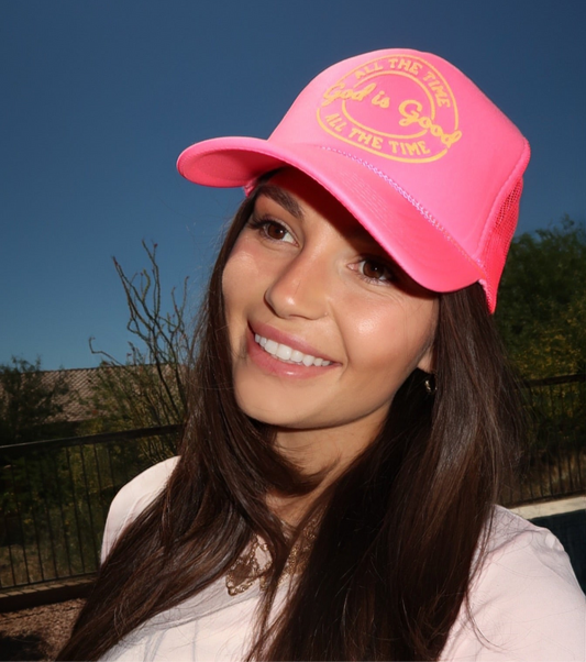 God is good trucker hat