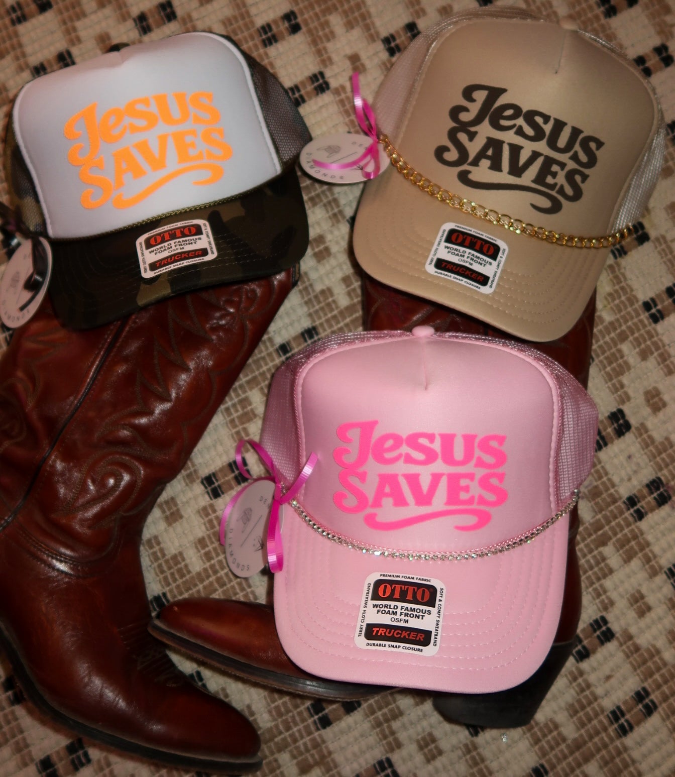 “Jesus Saves” Trucker Hat